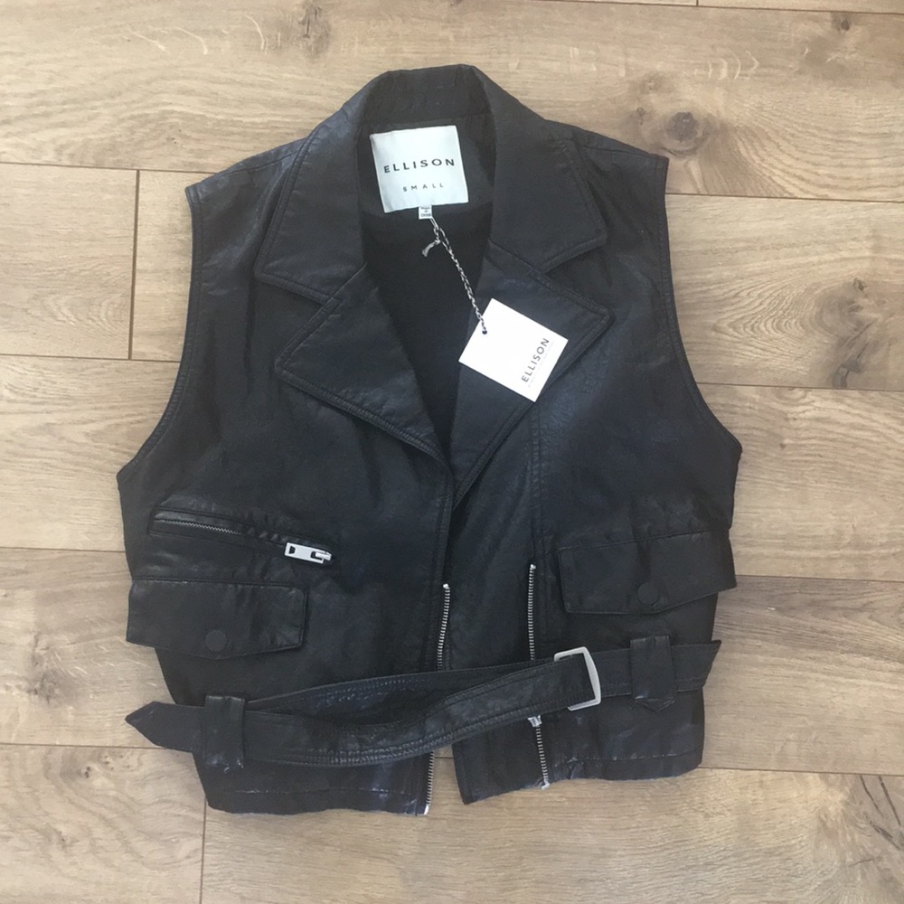 Leather vest